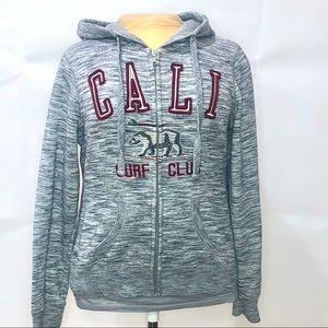 Cali Love Heritage - Grey Girls Zip Up Hoodie X-Large